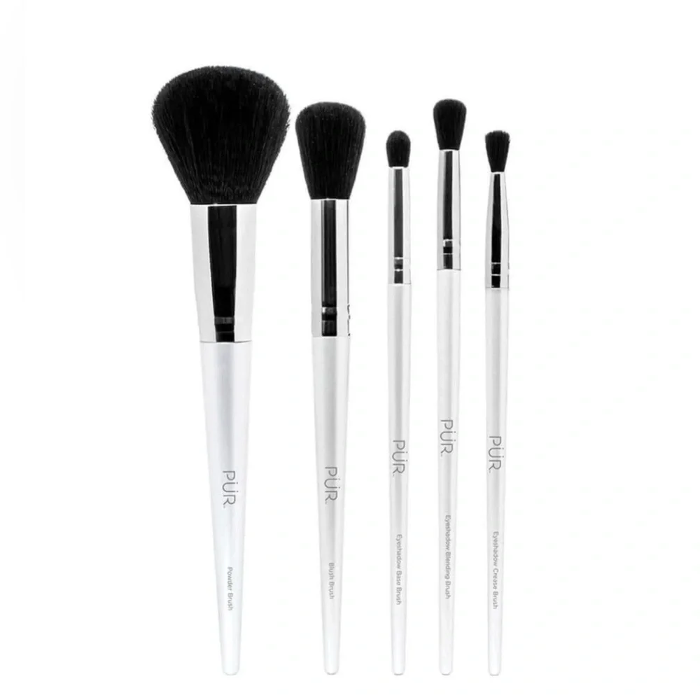 Pur X Care 5-Piece Brush Set w/Holder NEW